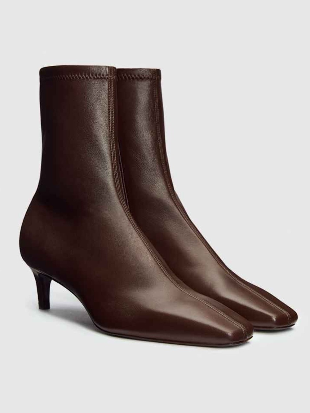 New Reformation Stretch Remy Boot Espresso Leather 8